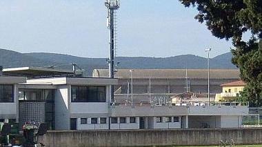 La piattaforma per l’atterraggio dell’elicottero Pegaso realizzata al Carburo in attesa della nuova elisuperficie sul tetto dell’ospedale