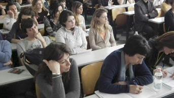 Studenti nel corso di una lezione universitaria
