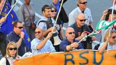 Lavoratori Copit in corteo