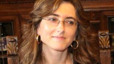 Paola Paganelli, amministratrice unica delle Terme, e Moreno Mencarelli, consigliere comunale dei Riformisti; a destra la clinica medica Santa Rita in via Manin