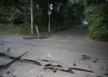 <b>INCIDENTE.</b> Lincrocio dello scontro 