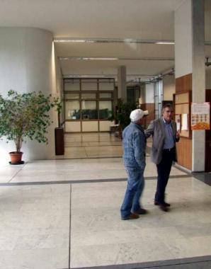 I corridoi del tribunale di Massa 