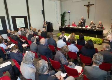 Un momento dei lavori del convegno al Duomo 