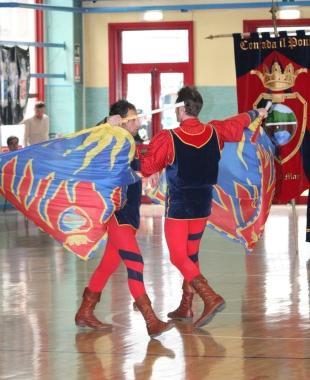 Due immagini dei Giochi delle contrade edizione 2010 