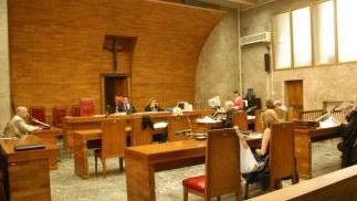 L’aula del tribunale di Pisa (foto d’archivio)