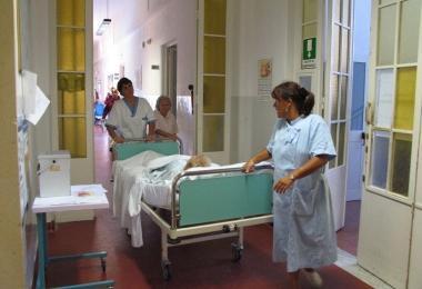 Una paziente allinterno dellospedale di viale Alfieri (foto di archivio)  