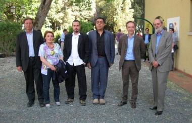 Un momento della premiazione a Villa Guerrazzi 