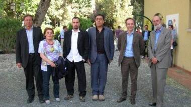 Un momento della premiazione a Villa Guerrazzi