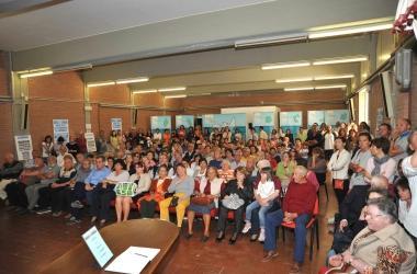 La sala della Provincia affollata dal pubblica 