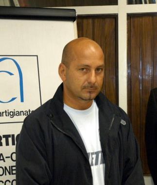 A destra Santacroce; a sinistra Antonio Corcione; sotto il pm Rossella Soffio 
