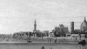 Navigazione sull’Arno in un dipinto di Giuseppe Zocchi