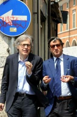 Vittorio Sgarbi con il sindaco 