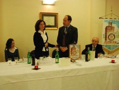Un momento della cerimonia di premiazione 