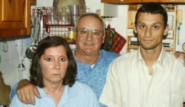 Michele DOriano al momento del ritorno a casa 