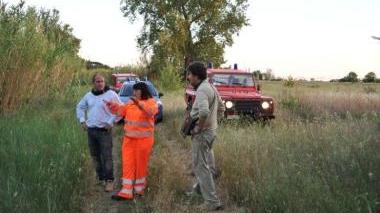 Martedì, la sera del ritrovamento della donna dispersa da parte della protezione civile