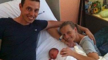 Lorenzo con mamma Chiara e papà Paolo Emilio