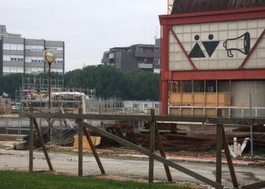 Il cantiere del museo Pecci