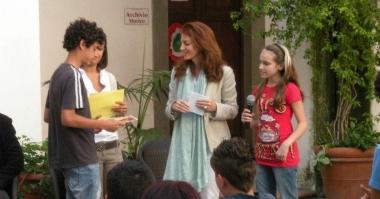 Un momento della premiazione al De Laugier 
