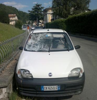 Lauto coinvolta nel tragico scontro    