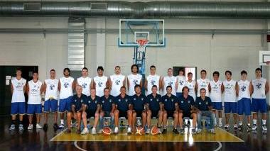 Il gruppo dell’Abc la Falegnami che ha interrotto la sua corsa nella semifinale dei playoff di B dilettanti