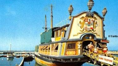 Una cartolina storica: il Galeone Santa Monica, bar ristorante dal 1961 al 1978