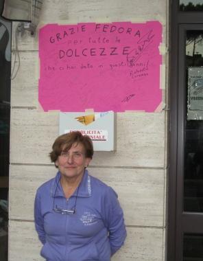 Fedora Pelosini per una vita ha gestito il negozio di dolci in via Toscana 
