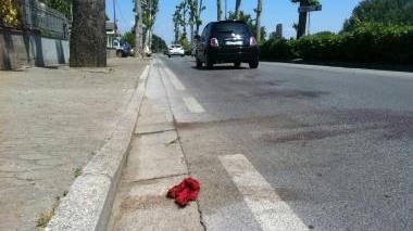 Il luogo dell’incidente e l’elisoccorso intervenuto