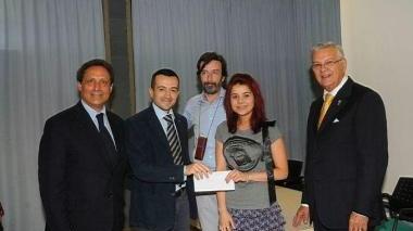 La premiazione della studentessa Sara Nesti