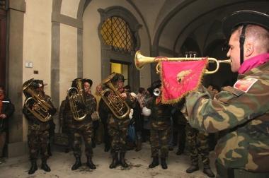 Una fanfara dei Bersaglieri 