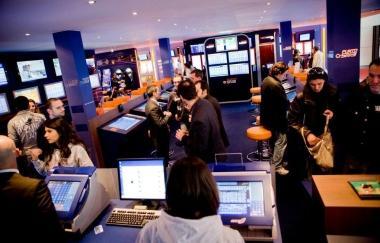 Una sala scommesse 