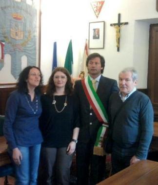 <b>NUOVA GIUNTA </b>Il sindaco Galli con gli assessori Scoccati Fabbreschi e Benocci 