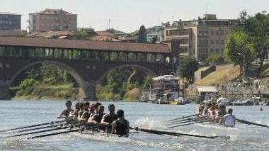 <b>PAVIA </b> Un momento della regata di ieri