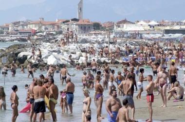 La spiaggia di Marina di Pisa