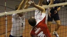 Un’azione di gioco in una partita del Volley Prato