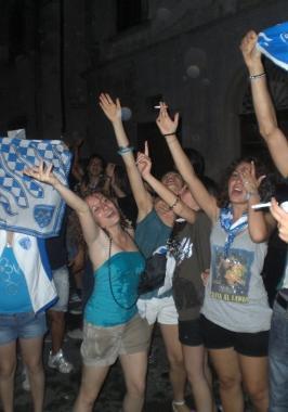 Un momento dei festeggiamenti 