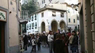 Una via del centro storico di San Miniato