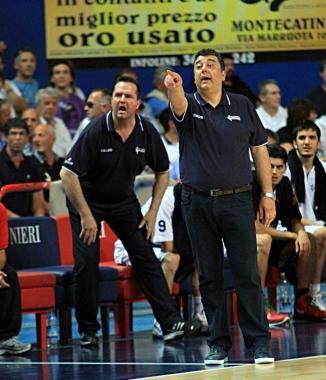 Coach Baldini prepara la sfida di domani con Montecatini       