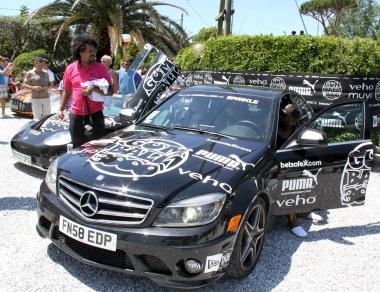 <b>SUPERCAR.</b> Due delle auto che ieri hanno fatto tappa a Forte    