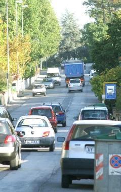 Il viale Europa all’altezza di Santonuovo