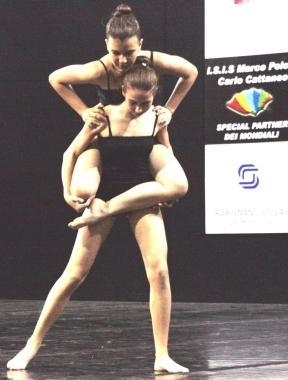 Ballerine impegnate ai mondiali al castello Pasquini  