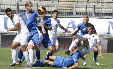 Unazione di gioco del Prato contro lAquila di domenica scorsa  