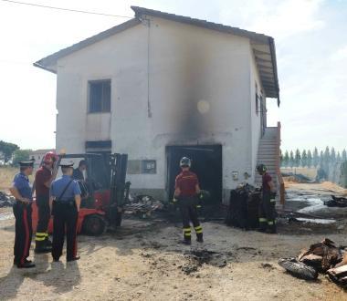 Il sopralluogo dei carabinieri di Santa Maria a Monte