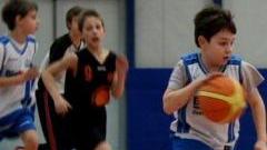 Piccoli cestisti sul parquet
