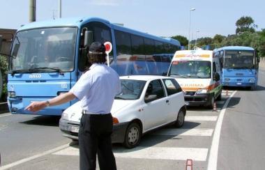 Maxi tamponamento alla rotatoria