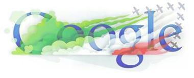 Google Italia pubblicizza le Frecce tricolori per il 150º dell'Unità d'Italia