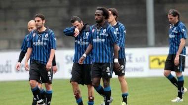 <b>BENEVENTO-PISA. </b>I giocatori nerazzurri a fine gara