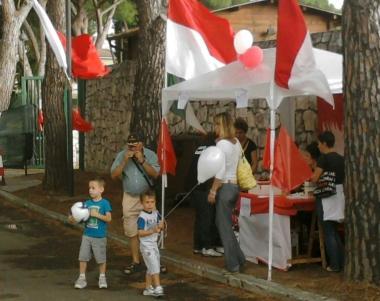<b>FESTA</b> Gli stand allesterno dello stadio 