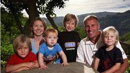 La famiglia Turnbull: moglie marito e quattro figli