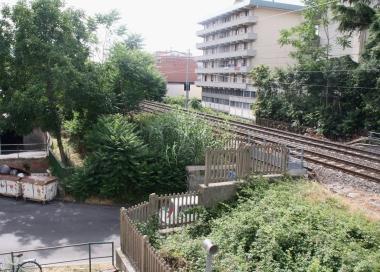 Unimmagine della zona di via Marini vicino alla ferrovia 