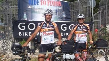 Dal Tirreno all'Adriatico e ritorno Seicento chilometri in bicicletta